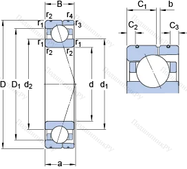 Подшипник 7030 ACD/HCP 4AL в Барнауле