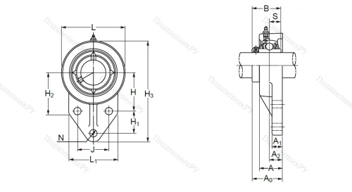 Подшипниковый узел UCFK 207 (UCFH 207) в Барнауле