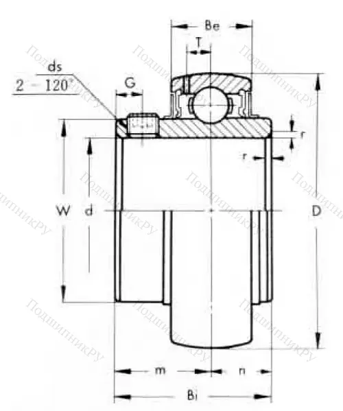 Корпусный подшипник UC 206-18 ASAHI в Барнауле