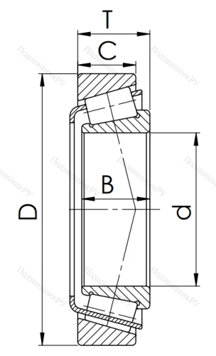 Конический роликовый подшипник 7315 (30315) в Барнауле
