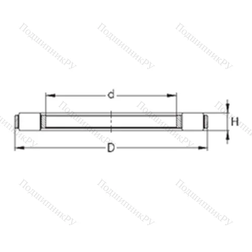 Подшипник роликовый упорный K 81216-TVPB