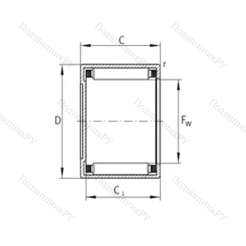 Подшипник игольчатый радиальный BCE 1812