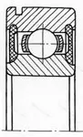Подшипник 6012 2RSN размер 60x95x18 от производителя  SKF