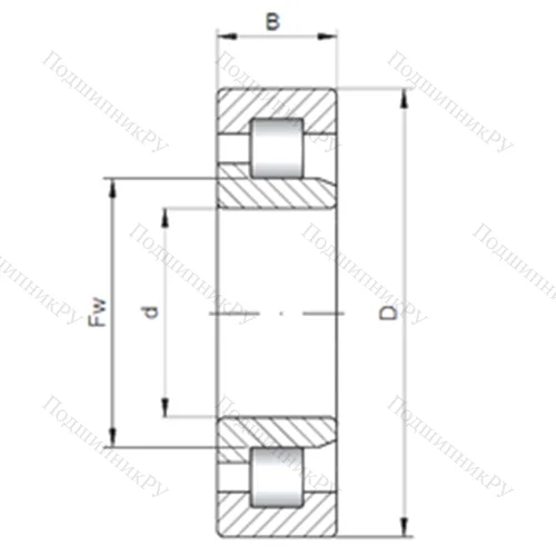 Подшипник роликовый радиальный NJ 10/670 от производителя  CX Подшипник роликовый радиальный NJ 10/670 от производителя  CX