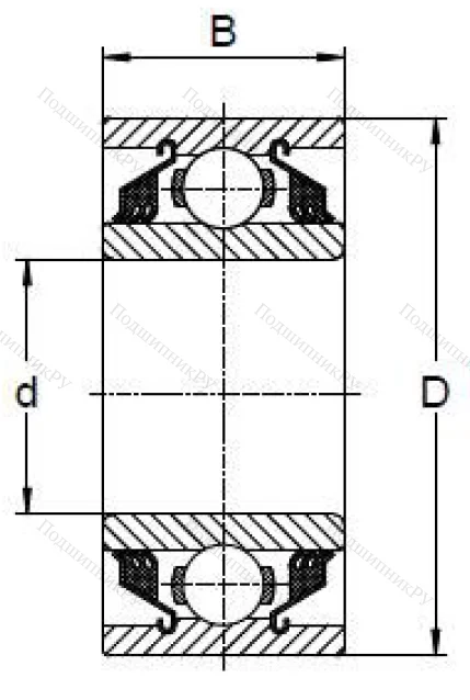 Радиальный шариковый подшипник W 210 PP 2 в Барнауле
