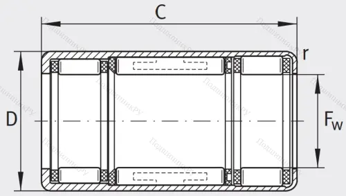 Подшипник обгонной муфты обгонная муфта HFL 2026-L 564 в Барнауле