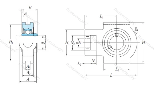 Подшипниковый узел UCT 206 J в Барнауле