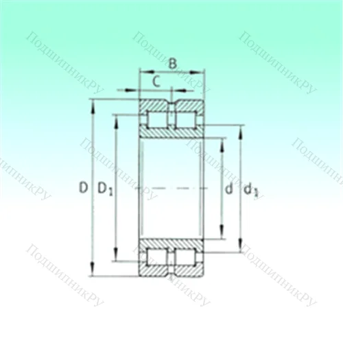 Подшипник роликовый радиальный SL 014856 от производителя  NBS