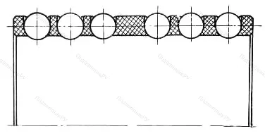 Модификация подшипника 4-110908Е размер 40x62x12 от производителя  ГПЗ-4