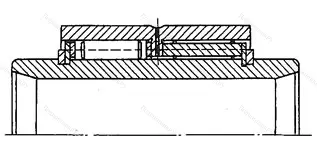 Модификация подшипника 40-714722К размер 110x165x90/145