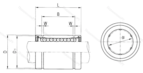 Подшипник LME 16 UU. KB 1636 UU в Барнауле