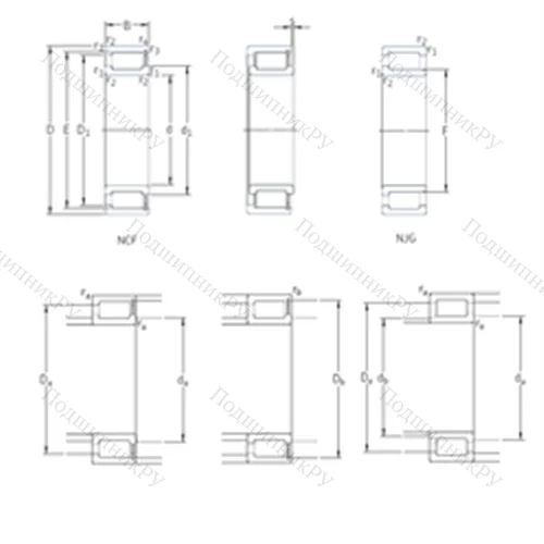 Подшипник роликовый радиальный NCF 18/750V от производителя  SKF Подшипник роликовый радиальный NCF 18/750V от производителя  SKF
