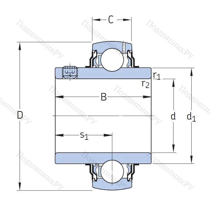 Корпусный подшипник YAR 207-2F в Барнауле
