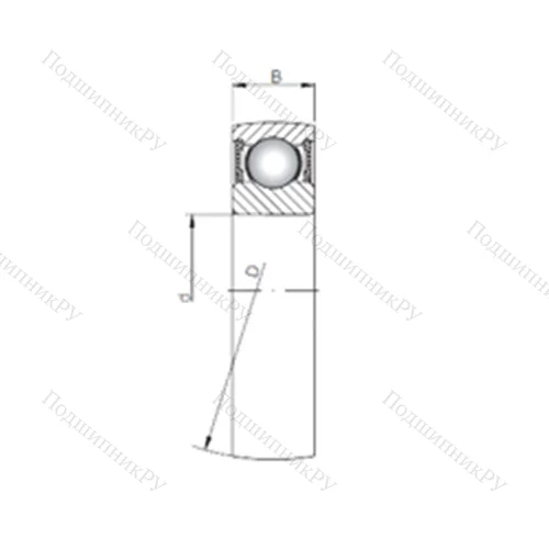 Подшипник шариковый радиальный SC 210-2RS