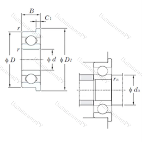 Подшипник шариковый радиальный MLF 6010 от производителя  KOYO Подшипник шариковый радиальный MLF 6010 от производителя  KOYO