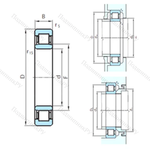 Подшипник роликовый радиальный NU 2280