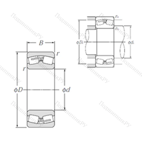 Подшипник роликовый радиальный самоцентрирующийся 21315 от производителя  NTN