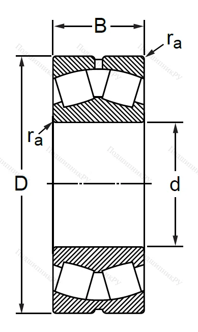Сферический роликовый подшипник 53612 АН (22312 CCW 33) в Барнауле