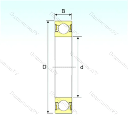 Подшипник шариковый радиальный 634-2RZ от производителя  ISB