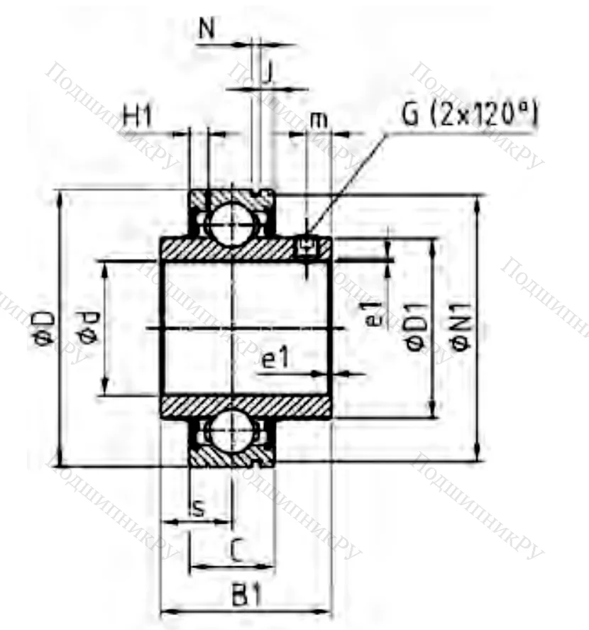Корпусный подшипник CUC 208 в Барнауле