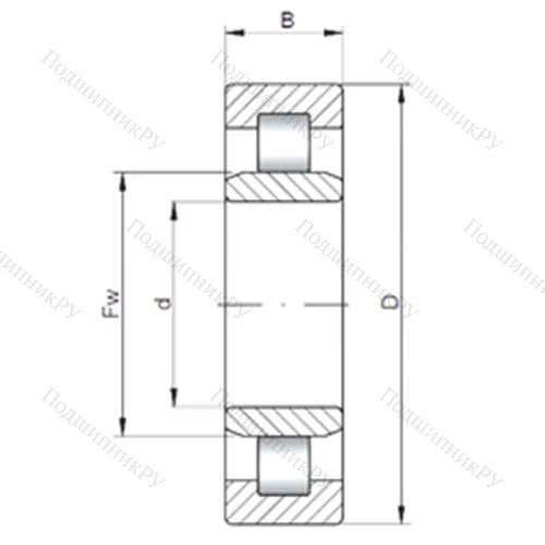 Подшипник роликовый радиальный NU 2348 E от производителя  CX