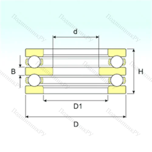 Подшипник шариковый упорный 52230 M