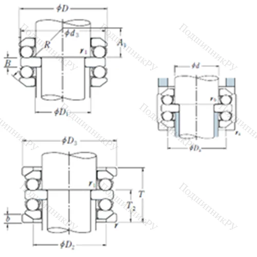 Подшипник шариковый упорный 54408U