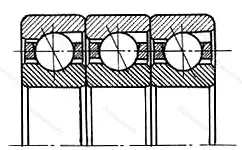 Подшипник 3x7322GMB/TT размер 110x240x150 от производителя  SKF