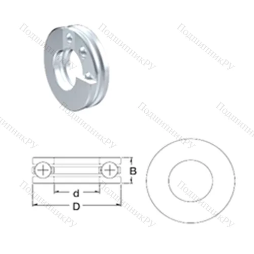 Подшипник шариковый упорный S 51104 от производителя  ZEN