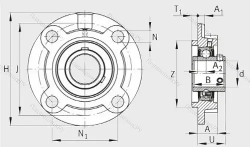 Подшипниковый узел UCFC 204 J 7 в Барнауле
