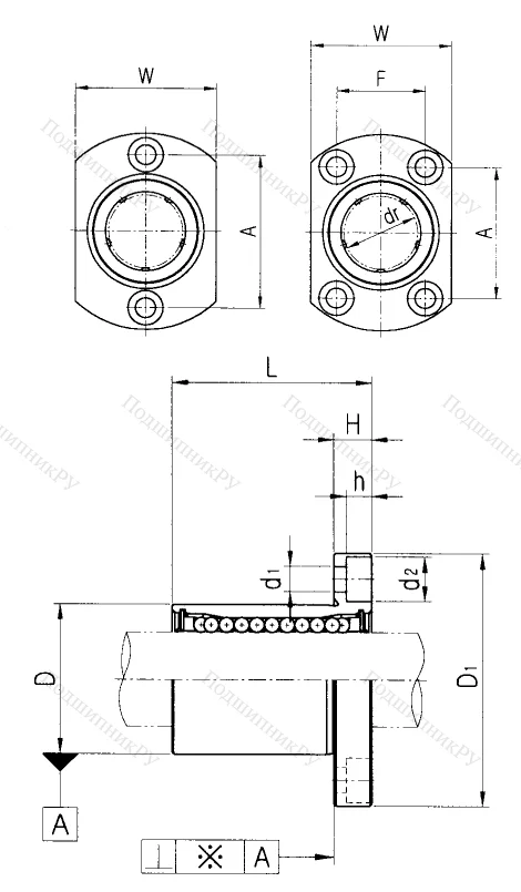 Подшипник LMH 25 UU в Барнауле