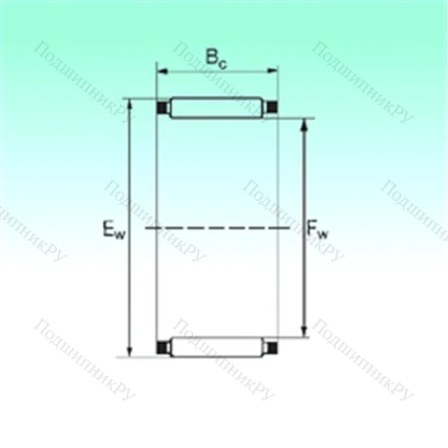 Подшипник игольчатый радиальный K 27x32x27 от производителя  NBS