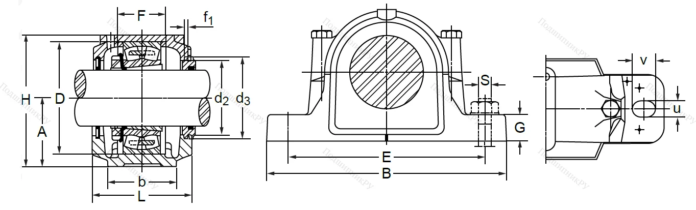 Подшипниковый корпус SNL 518 TG (SNK 518-615) в Барнауле