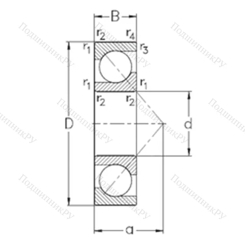Подшипник шариковый радиально-упорный 7324-BCB-MP