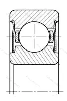 Подшипник  3080036 размер 6x28x14/18