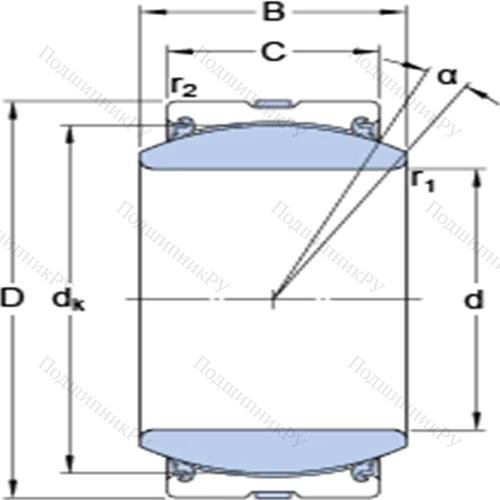 Радиальные сферические подшипники скольжения с контактными поверхностями сталь/сталь, требующие техобслуживания GE 120 TXA-2LS от производителя  SKF