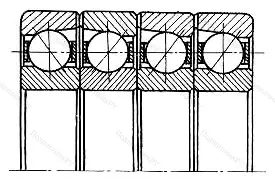 Подшипник 7322BQFT размер 110x240x200 от производителя  SKF
