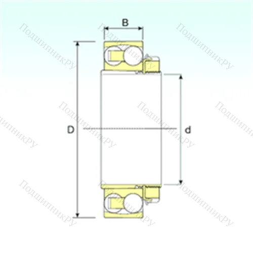 Подшипник шариковый радиальный самоцентрирующийся 2310 K+H 2310 от производителя  ISB