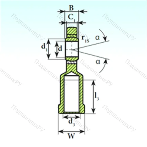 Подшипник скольжения сферический SI 70 C 2RS