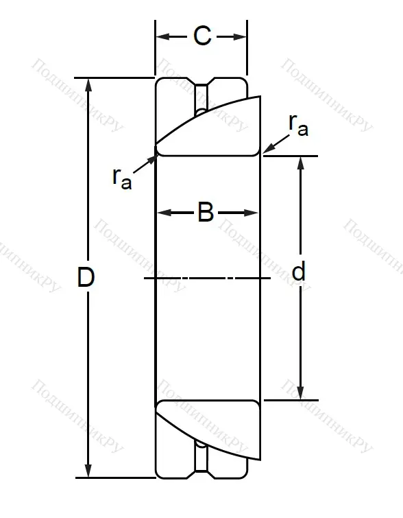 Шарнирный подшипник GAC 55 S в Барнауле