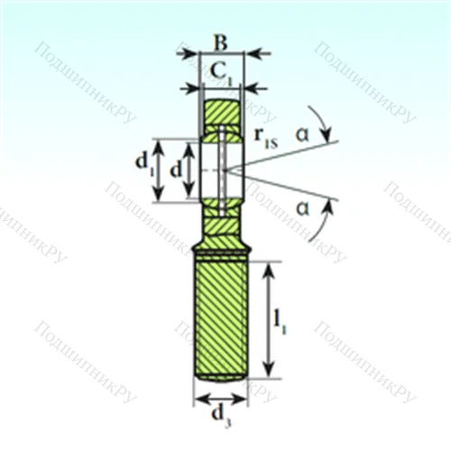 Подшипник скольжения сферический SA 30 ES от производителя  ISB