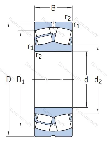 Сферический роликовый подшипник 53616 Н (22316 W 33) в Барнауле