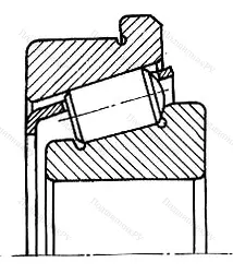 Подшипник  2067126 (32026R) размер 130x200x45