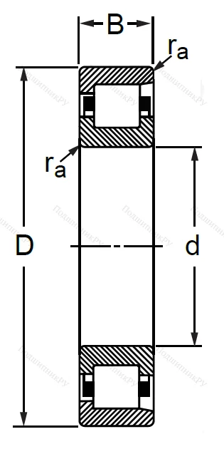 Цилиндрический роликовый подшипник 12115 (NF 1015) в Барнауле