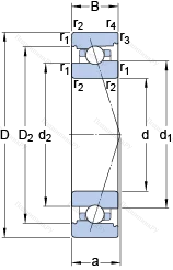 Подшипник 7016 ACB/P 4A