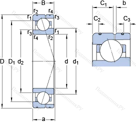 Подшипник 71919 ACE/HCP 4AL в Барнауле