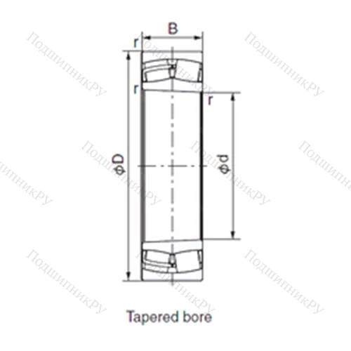Подшипник роликовый радиальный 23126EX 1K