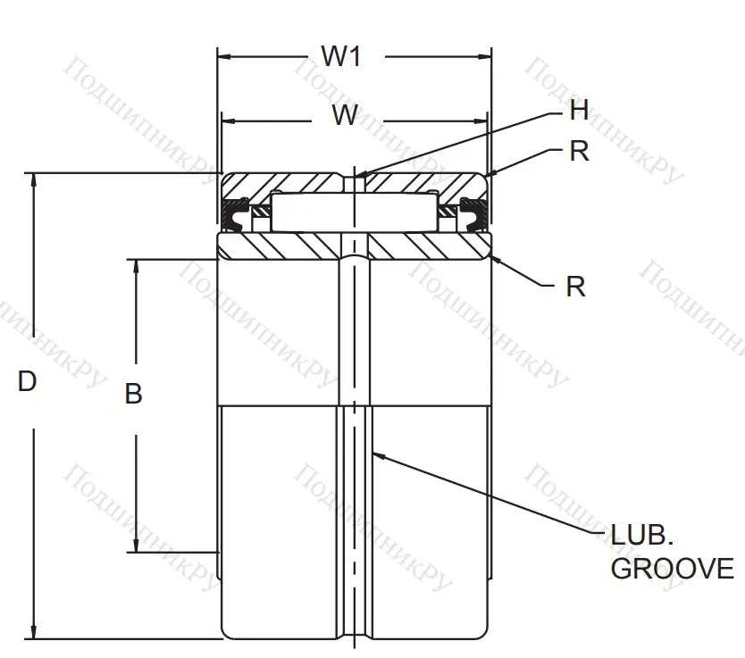 Подшипник MR 40 SS от производителя  MCG