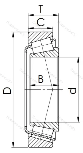 Конический роликовый подшипник 33024 (3007124) в Барнауле
