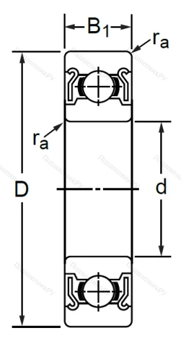 Дюймовый шариковый подшипник RLS 4 ZZ (LJ 1/2-2Z) в Барнауле